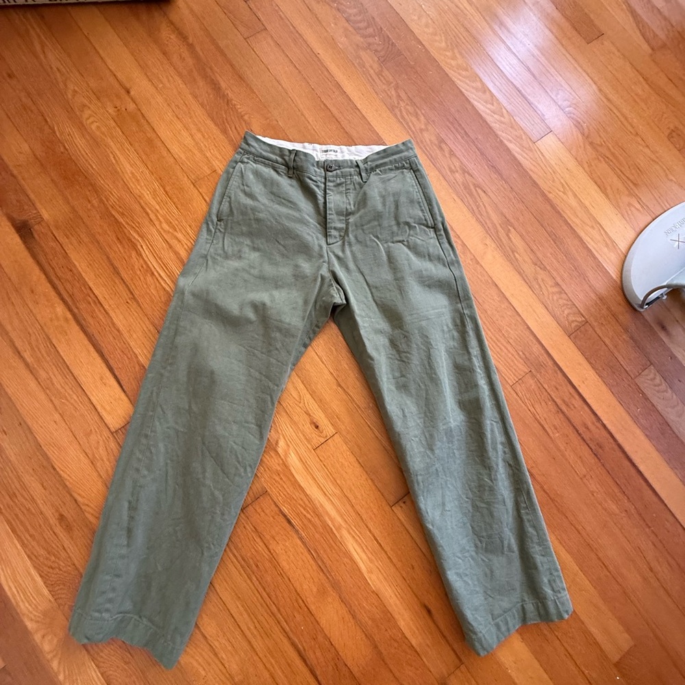 Todd Snyder Olive Green Chinos